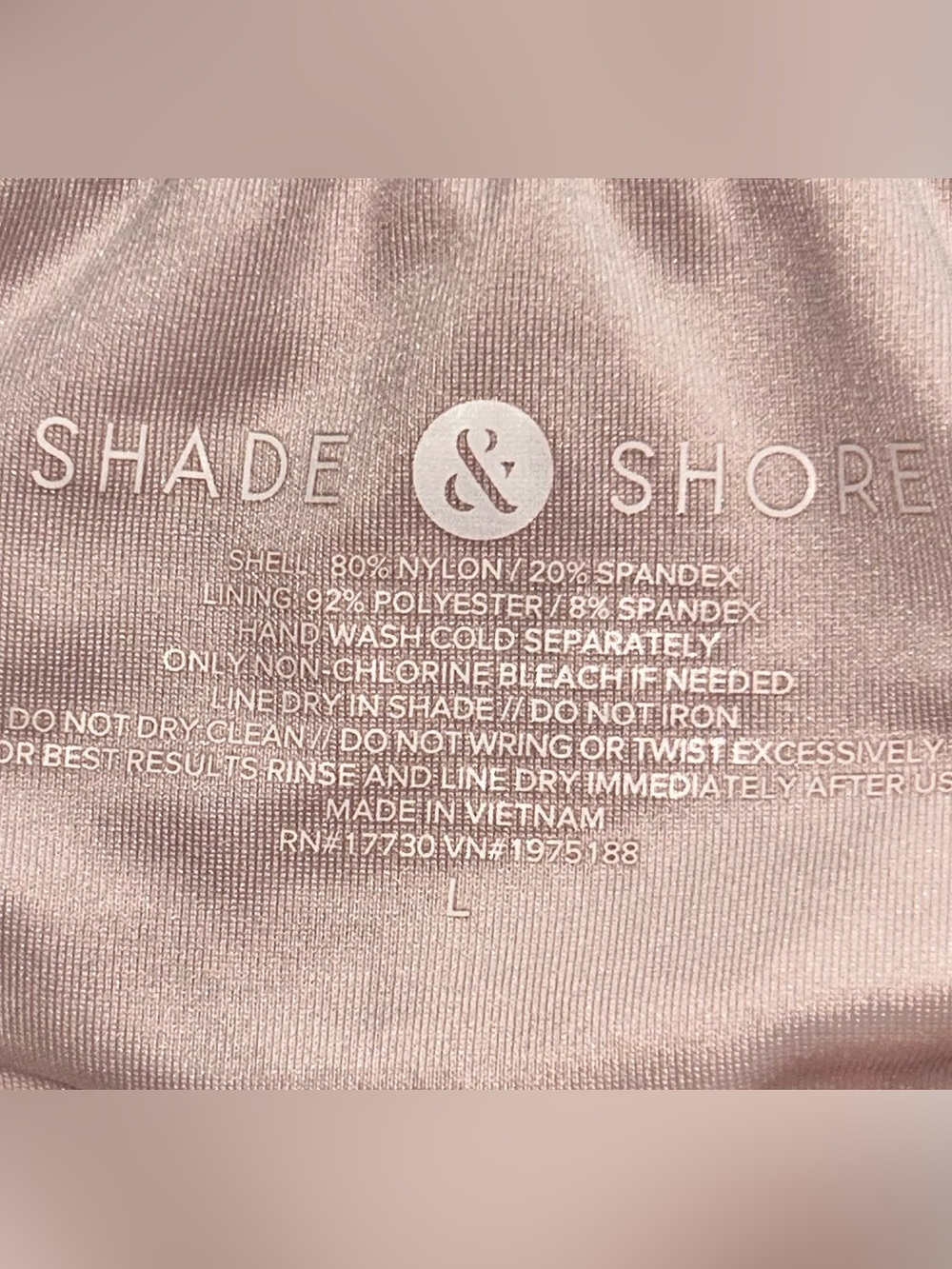 Shade & Shore Women's Ribbed Ruffle High Leg Cheeky Bikini Bottoms Large - Picture 5 of 5
